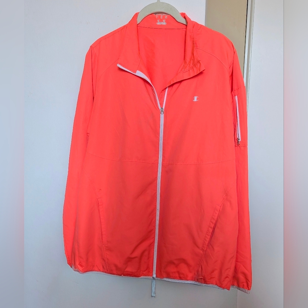 Champion Elite Vibrant Orange Athletic Jacket Size Large